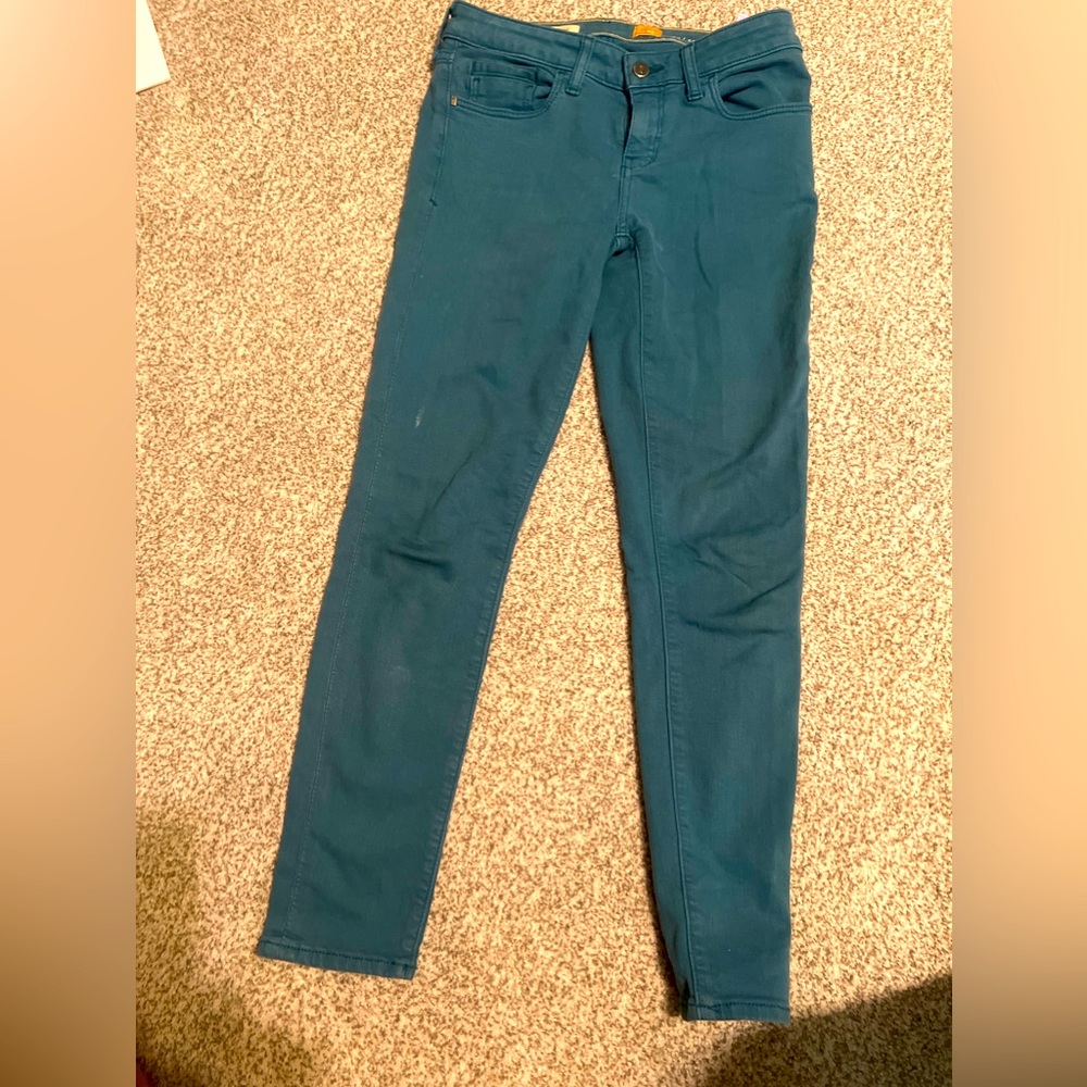 Pilcro and the Letterpress Stet Skinny Blue Jeans Size 26P